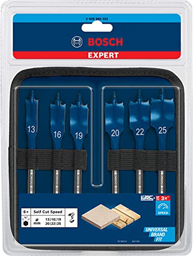 Bosch Professional 6x Expert Selfcut Speed ​​Spade Drill Bit Bit Set