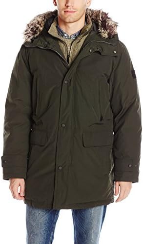 London Fog Mens Men Snorkel Jacket com babador