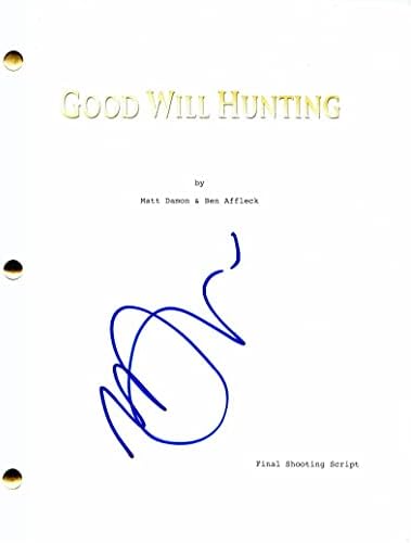Minnie Driver assinou o autógrafo Good Will Hunting Script completo - roteiro vencedor do Oscar, estrelado por Robin Williams,