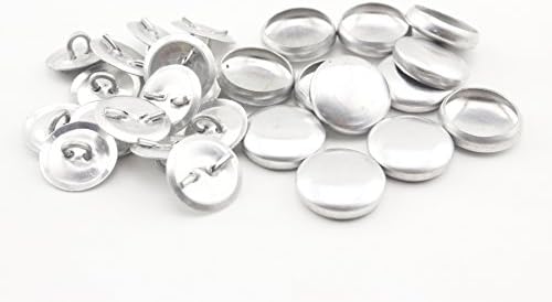 Botões 3Dancraftit para cobrir o kit de botão de alumínio com tecido de alumínio com arame traseiro de atacado 20 diâmetro