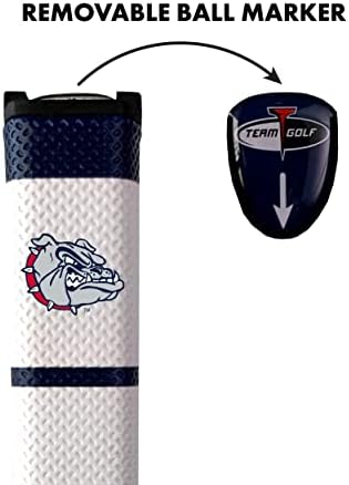 Equipe Golf NCAA Gonzaga Golf Putter Grip NCAA Golf Putter Grip com marcador de bola removível, aderência larga durável e fácil de controlar