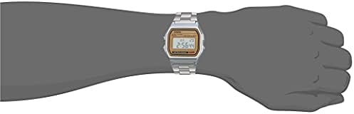 Casio Men's A158wea-9cf Casual Classual Digital Bracelet Watch, Silver