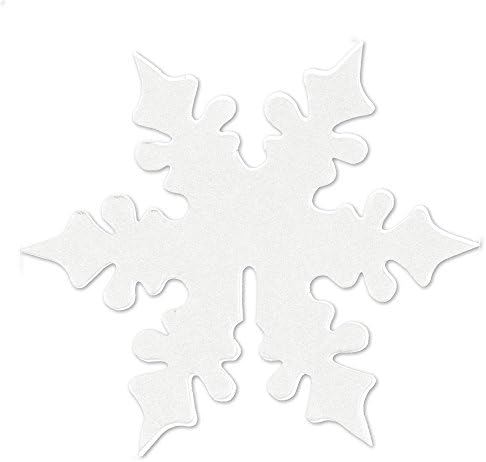Cartão de lugar de floco de neve branco fica no pacote de vidro de 10 - perfeito para decorar mesas de jantar de Natal ou casamentos com temas de inverno