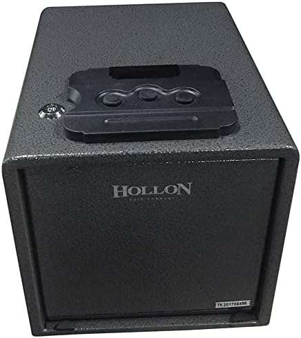 Hollon Safe PB20 Pistol Safe, Black, 8 5/8 x 9 x 11 3/4, PB20