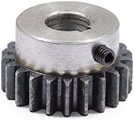 XMeifeits Industrial Gear 1PCS Engrenagem de pinhão 1 moudle 24teets diâmetro 6/6.35/8/10/212mm MOTOR MOTOR METAL MODELO MODULUO DE RONA