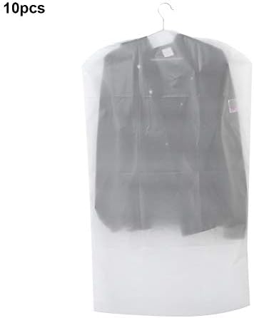 Sacos de vestuário transparentes, desenhos transparentes de roupas fáceis de limpar com design de zíper de comprimento total,