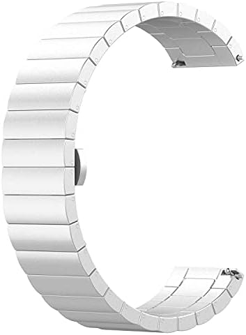 Banda vorchit compatível com carga Fitbit 5 ， Bandas de metal de aço inoxidável Pulseira de pulseira Pulseira para carga 5