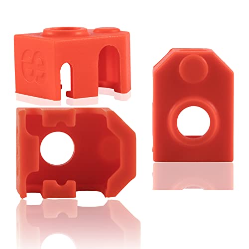Tampa de proteção de meias de silicone da impressora 3D de 3-pacote compatível com o bloco de aquecedor de extrusora Phaetus Dragon