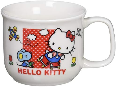 金正 陶器 Sanrio 337322 Hello Kitty New Hello Kitty MUG, 6,1 fl oz, branco