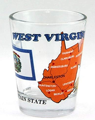 Virgínia Ocidental A Coleção All-Americana do Estado da montanha vidro tiro