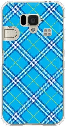 Segunda pele Tartan Check Blue / Para um smartphone simples 204SH / Softbank SSH204-PCCL-299-Y061