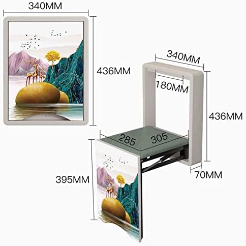 Banquinho de reprodução de sapatos montada na parede, cadeiras de chuveiro dobráveis ​​e multifuncionais, para o corredor da sala de