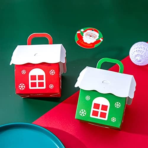 DBYLXMN Bandeira da festa 10pcs Decoração de Natal Véspera de Natal Caixa de doces Caixa de embalagem Caixa de presente Caixa