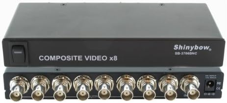 Amplificador de distribuição BNC Shinybow 1x8 BNC