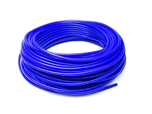 HPS 1/8 Id azul de alta temperatura de silicone a vácuo tubulação, parede de 1,5 mm, 50 pés de comprimento