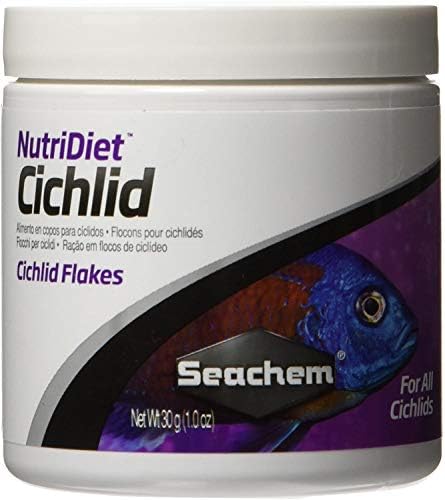 SEECHEM NUTRIDIET Cichlid Fish Flakes - Fórmula Probiótica com Garlicguard 30g/1oz