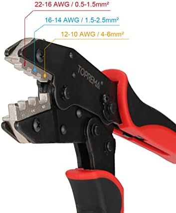 Ferramenta de crimpagem de toprema para conectores de encolhimento de calor Ratcheting Wire Crimper Ratchet Terminal Plier Hand Crimp