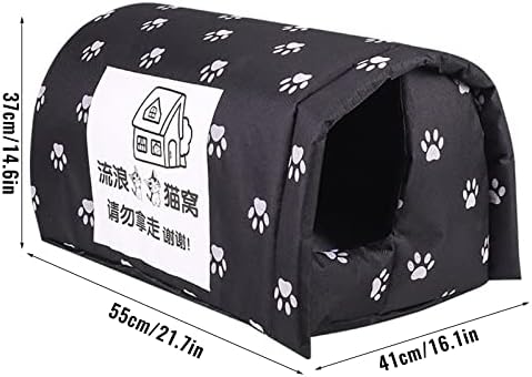 Awcnilacav fáceis de montar abrigo de corda fixa Design de quatro estações de ninho de animais de estimação de animais de estimação de gatos duráveis ​​para gatos internos para gatos internos