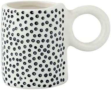 Xícara de café nórdico pequeno design geométrico xícaras expresso pintando a mão de cerâmica café caneca caneca de caneca