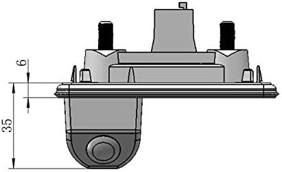 MOMOAP / CARROMENTO DE TRUNCO DE CARRO E CCD TRASEIRA VISTA BACKUP REVERSO CAMERAS CAMERS DE VEÍCULO Backup de veículos para Audi A1 2010 2012 2012 2013 2014 2015 2017 2017 2018 2019