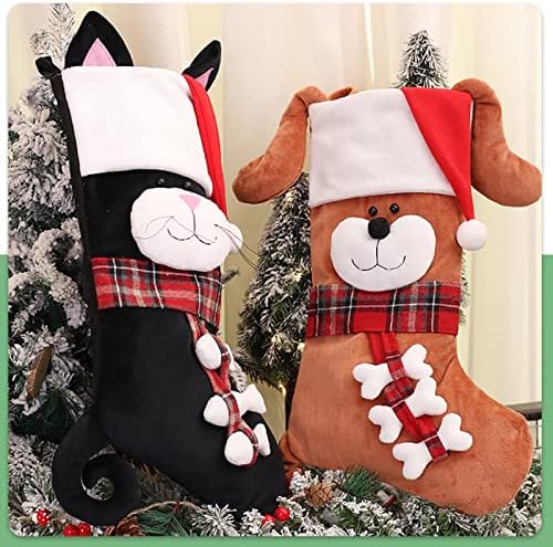 Big Sockings Candy Gift Socks Decorações de Natal Decorações de Festas de Férias em casa Kits de vitrais para adultos