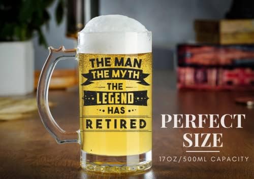 Melhores presentes de aposentadoria exclusivos para homens, presentes de caneca de cerveja de aposentadoria, o homem