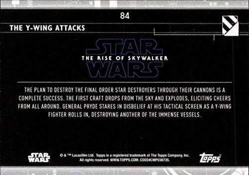 2020 TOPPS Star Wars The Rise of Skywalker Série 2 Purple #84 The Y-Wing Attacks Trading Card
