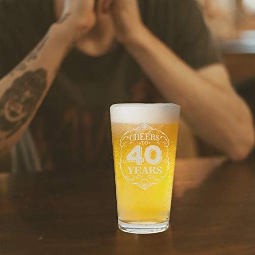 Veracco aplaga a 40 anos 40º presente de aniversário para ele, quarenta e fabulosa cerveja copo de cerveja