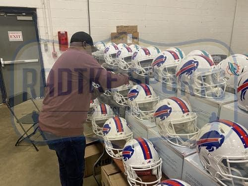 Thurman Thomas assinou Buffalo Bills Speed ​​Speed ​​Authentic NFL Capacete - Capacetes NFL autografados