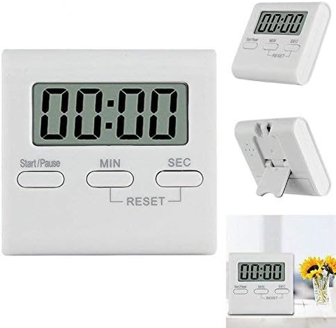 Timer de cozinha de cetimwood, 2 pacote de timer de contagem de contagem magnética de cozinha digital com alarme alto,