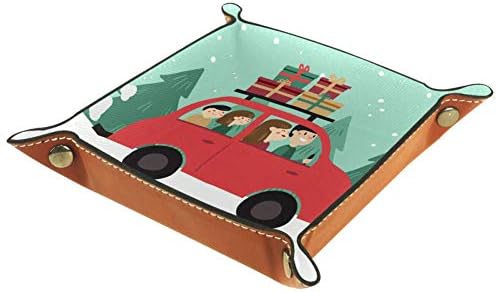 Lorvies Family Christmas Trip Storage Box Cube Bins Bins Bins para Office Home