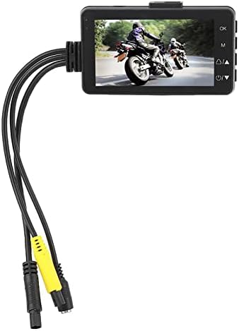 Sistema de câmeras de gravação de motocicleta, 1080p/480p Lens dual Dash CAM DVR, IP68 impermeável, gravador de acionamento