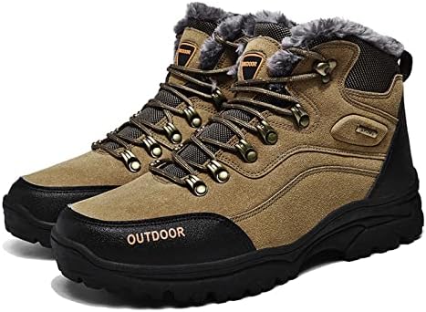 Botas de caminhada masculina no inverno a água ao ar livre sem escorregar sapatos esportivos de bota de bota de neve mantêm botas