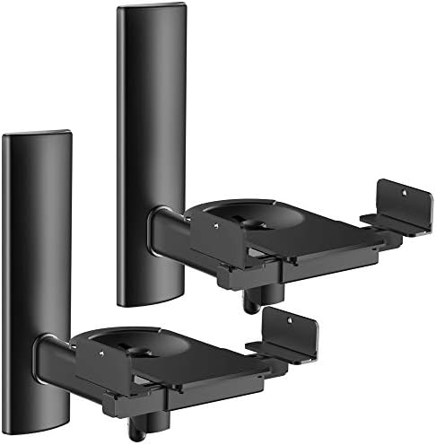 FDM Speaker Universal Mount Mount Um par de pálpebras laterais de estante de estante de estante de estante com suporte giratório