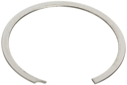 Anel de retenção interno padrão, espiral, 302 aço inoxidável, acabamento passivado, diâmetro de furo de 1-19/64 ,