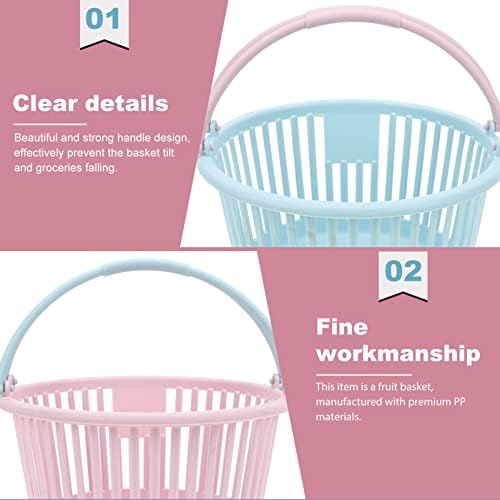 Fraks 4pcs colhendo bin clo rosa country brincar banheiro armazenamento de armazenamento home picnic berry ovo cozinha