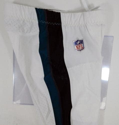 2019 Philadelphia Eagles Steven Nelson 3 Game usou calças brancas 28 DP25853 - Equipamento usado para jogo