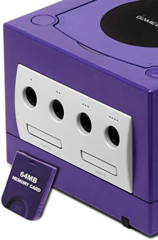 Cartão de memória Wicarareyo 64M com pacote para Wii NGC GameCube Console - roxo