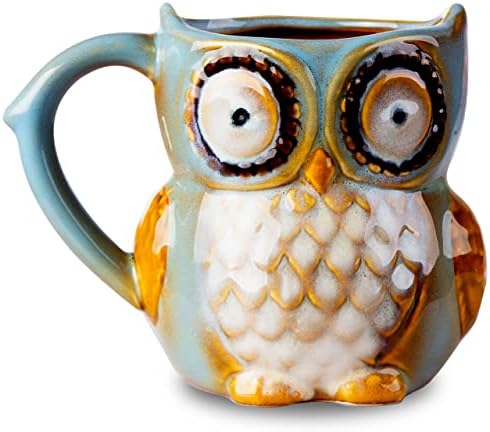 Presidente da Berry caneca de café Owl, caneca de café de cerâmica matinal, xícara de chá para escritório e casa, lava -louças e cofre de microondas