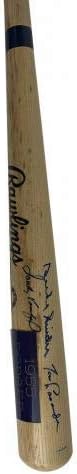 1955 Dodgers assinou o Koufax Lasorda Snider Baseball Bat JSA - Bats MLB autografados