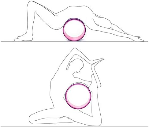 Jazhsmom 3D Roda de borracha de ioga dobrada após a roda do anel de ioga de ioga Dharma roda jtz16
