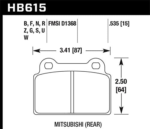 Hawk Performance HB615B.535 HPS 5.0 PAT DE FREIO DE DISC