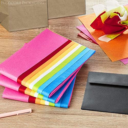 Embalagem Flexicore | PIN Stripe & Polka Dot Gift Wrap Paptle | Tamanho: 15 polegadas x 20 polegadas | Conde: 30 folhas