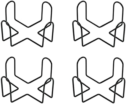 Coshar 4 Pack Metal Coaster Suporte de ferro grosso Armazenamento de fios de ferro para montanhas -russas redondas poligonais quadradas, ajuste de 4 a 7 montanhas -russas