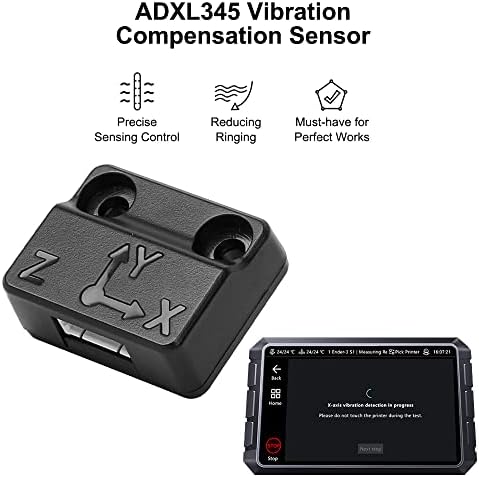 Enomaker Sonic Pad G Senor ADXK345 Kit de sensor de compensação de vibração para o eixo xyz reduzindo o toque de peças de contorção de sensoriamento preciso