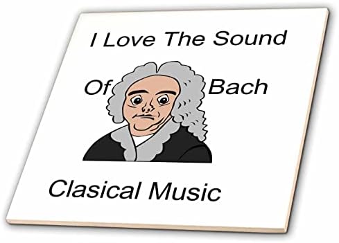 Imagem 3drose de amor som de música clássica de Bach com desenho animado - azulejos