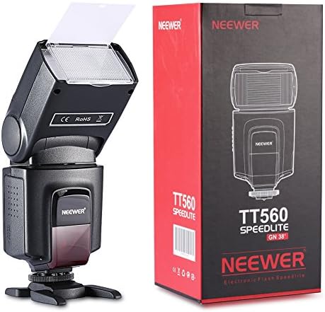 Neewer TT560 Flash Speedlite com 12 filtros de cores e kit de difusor duro para Canon Nikon Panasonic Olympus Pentax e outras