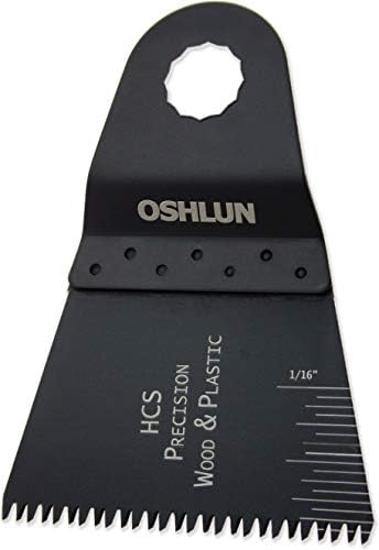 Oshlun MMR-1103 2-2/3 polegadas Precision Japão HCS OcloTing Tool Blade para Rockwell ou Worx Sonicrafter Hex, 3-Pack