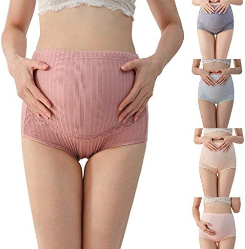 Mulheres na cintura alta gestante mulher cueca grávida feminina respirável calça de roupas íntimas calças