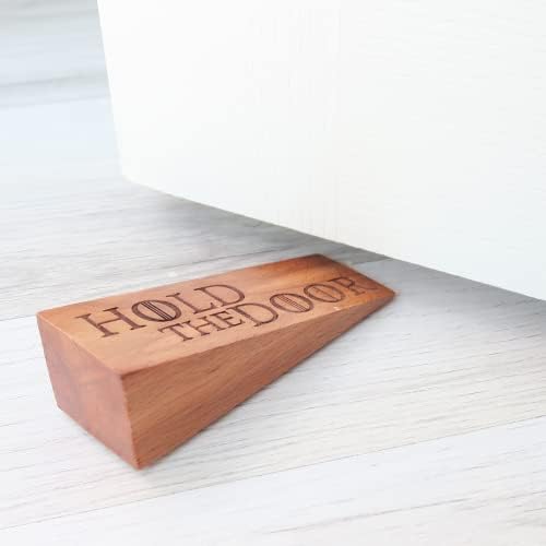 Hodor Door Stopper Beech Wood Anti Slip Rubber Was